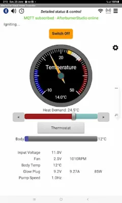 Afterburner Diesel Heater Controller android App screenshot 1